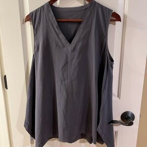 Brunello Cucinelli V-Neck Silk Monili Trapeze Tank XL $1295